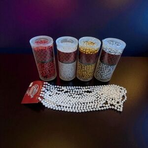 Vintage Christmas Bead Garland Lot- Christmas Decor